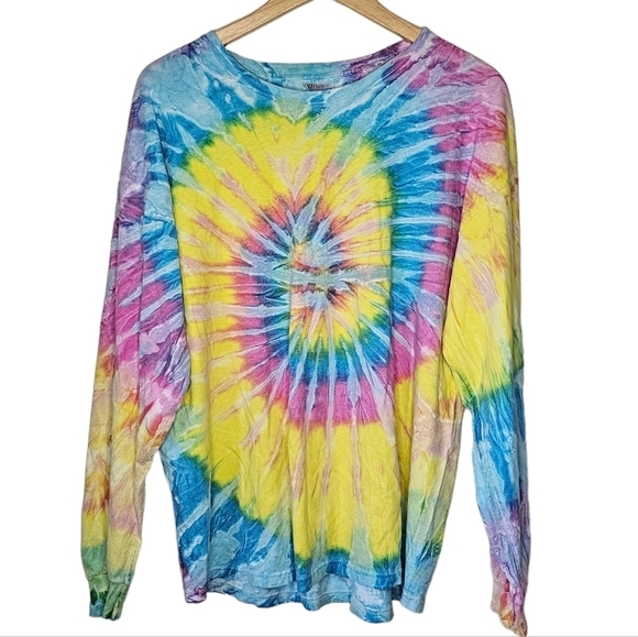 Hanes Adult Extra Large Tie Dye Heavy Longsleeve - Picture 1 of 6
